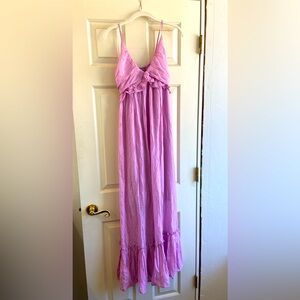Spaghetti strap Maxi dress in fuchsia from Pinkblush